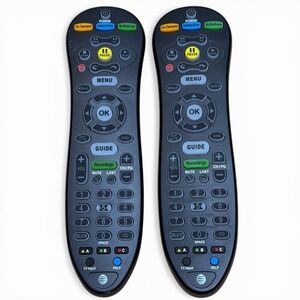 Lot of 2 S30-S1B Replacement Remote controls for AT&T U-Verse Cable Box Tested